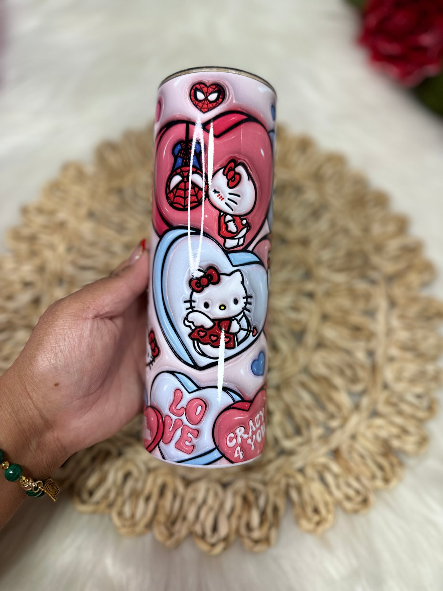 HK spiderman 3D tumbler