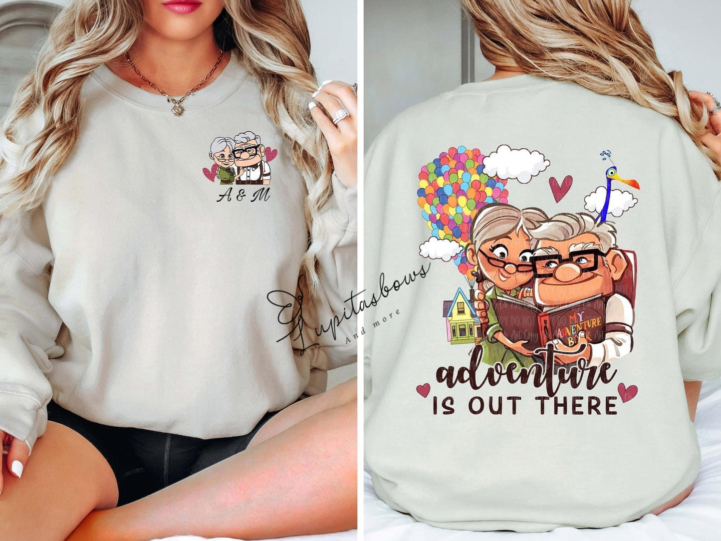 Carl & Ellie adventure custom crewneck