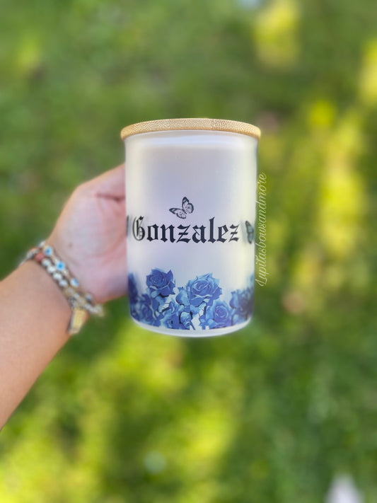 Taza Rosas azules (personalizada)