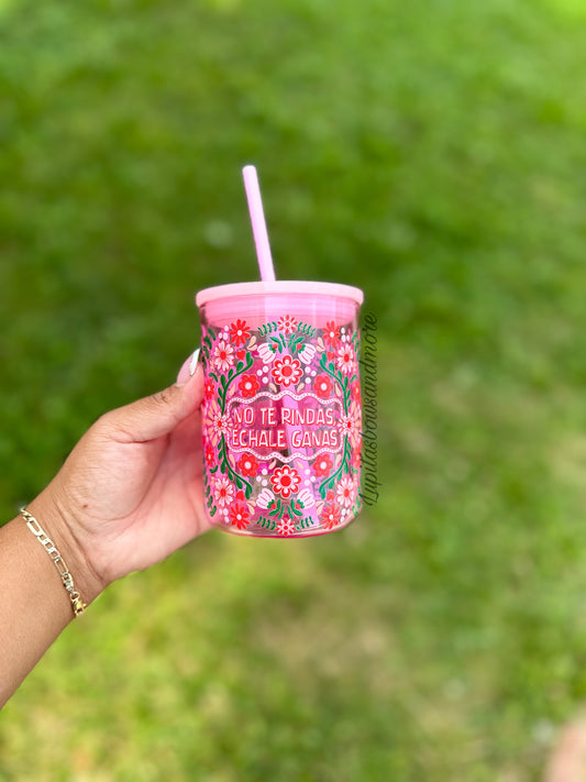 No te rindas (pink mug)