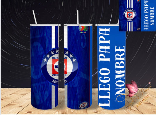 Cruz azul (llegó papá) personalizado