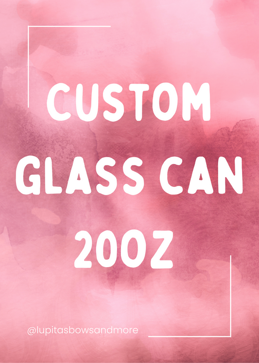 Custom glass can 20oz