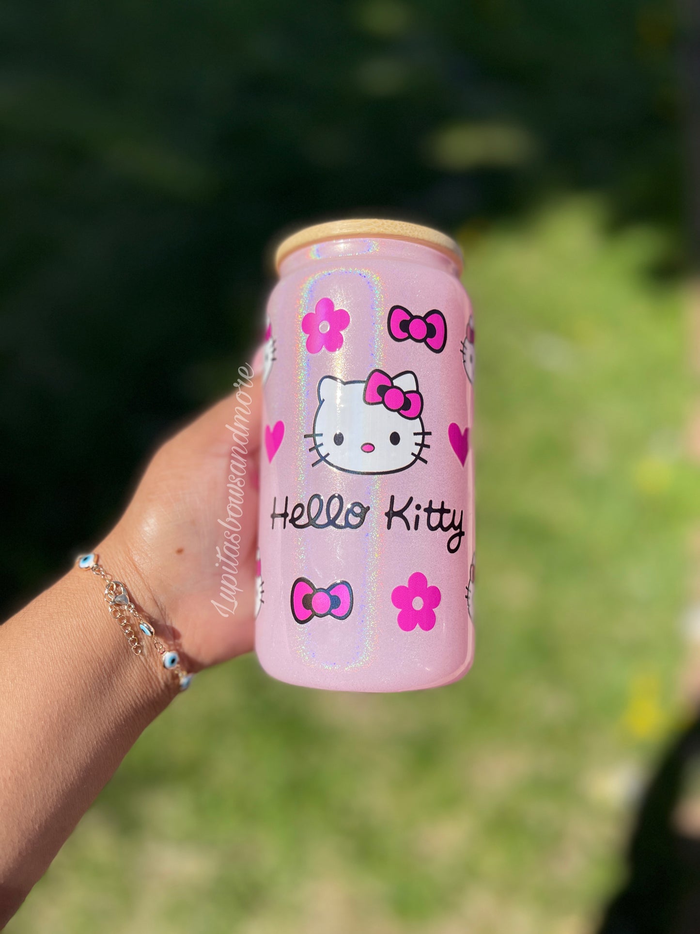 Pink kitty (glitter)