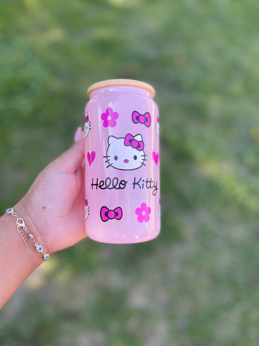 Pink kitty (glitter)