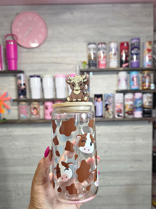 Vaquita vaso con straw topper