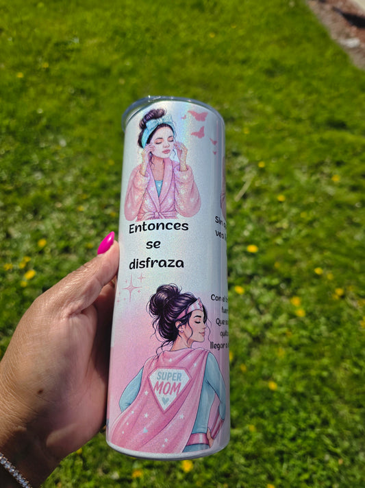 Ala niña que fui tumbler (glitter)