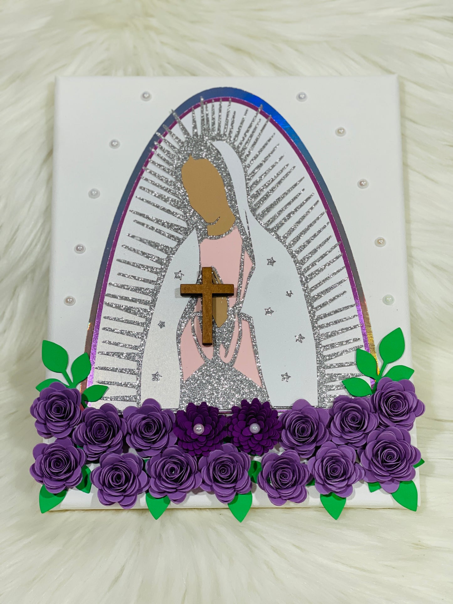 Virgencita en color morado