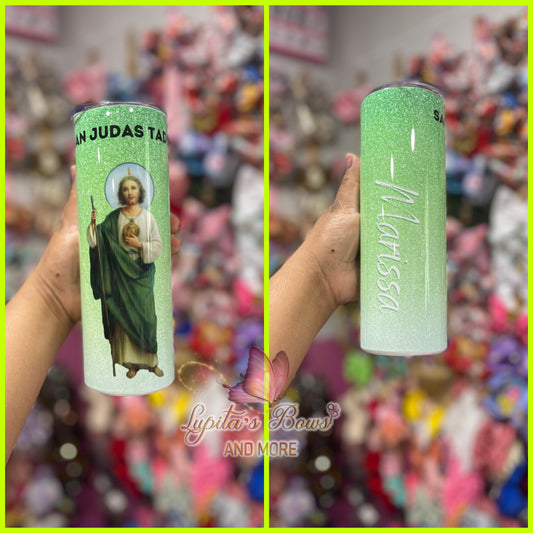 San judas tumbler (con nombre)