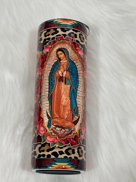 tumbler de la virgen de guadalupe