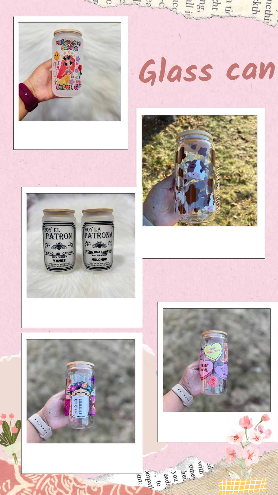 Glass Can cups