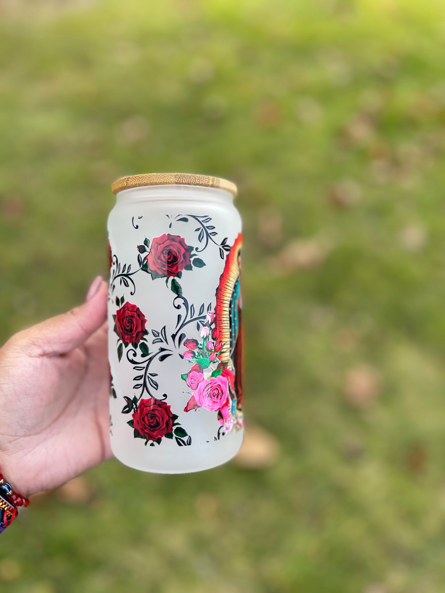 Virgen rosas