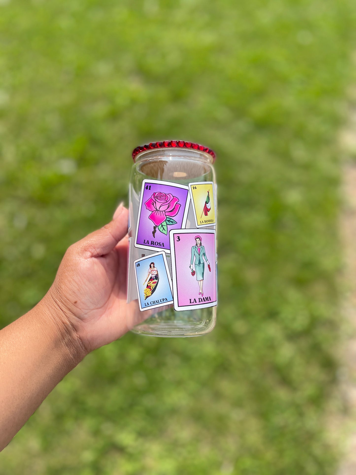 LOTERIA glass