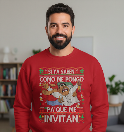 Si ya sabe como.soy pa que me invitan crewneck