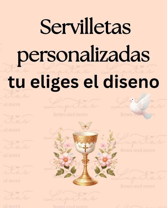 Servilletas personalizadas custom 1 Docena