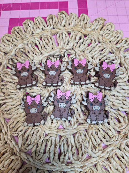 Cute cow can opener keychain