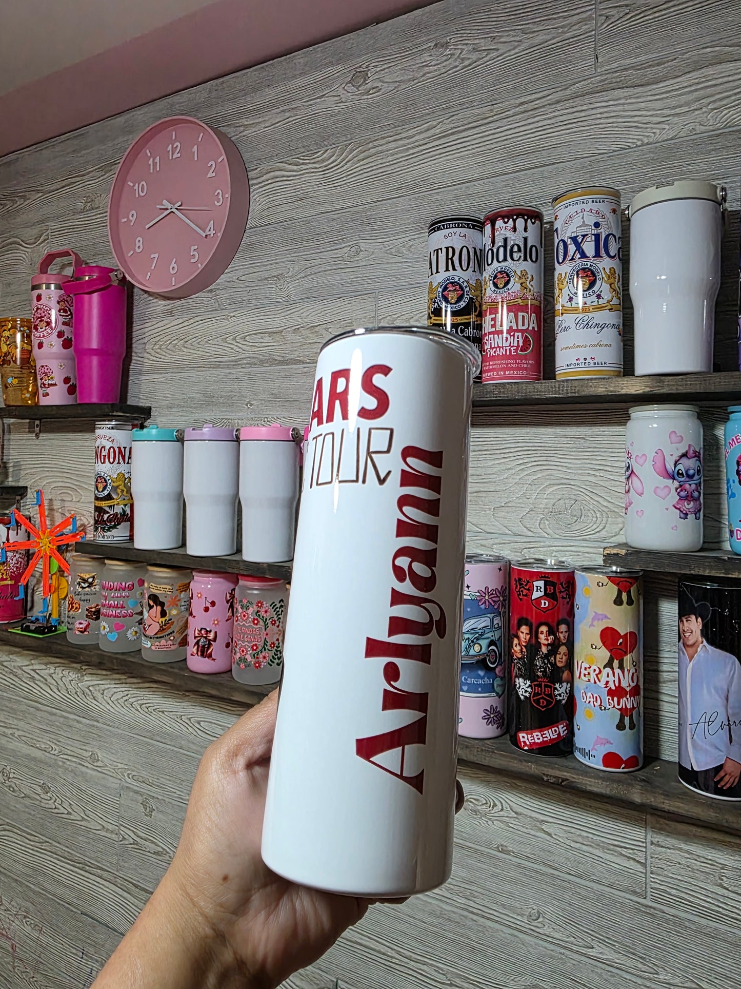 Bruno mars tumbler (custom)
