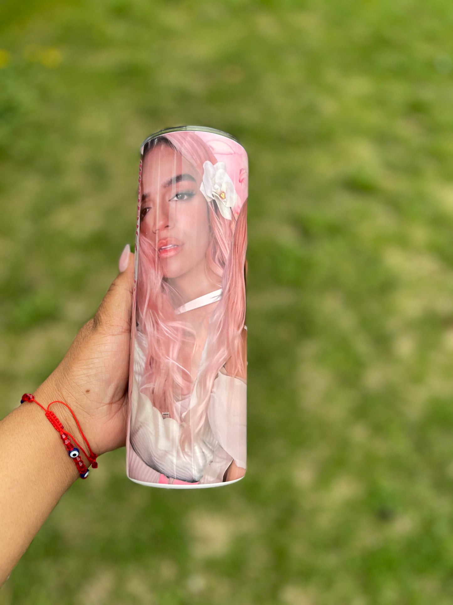 Karol g pink hair